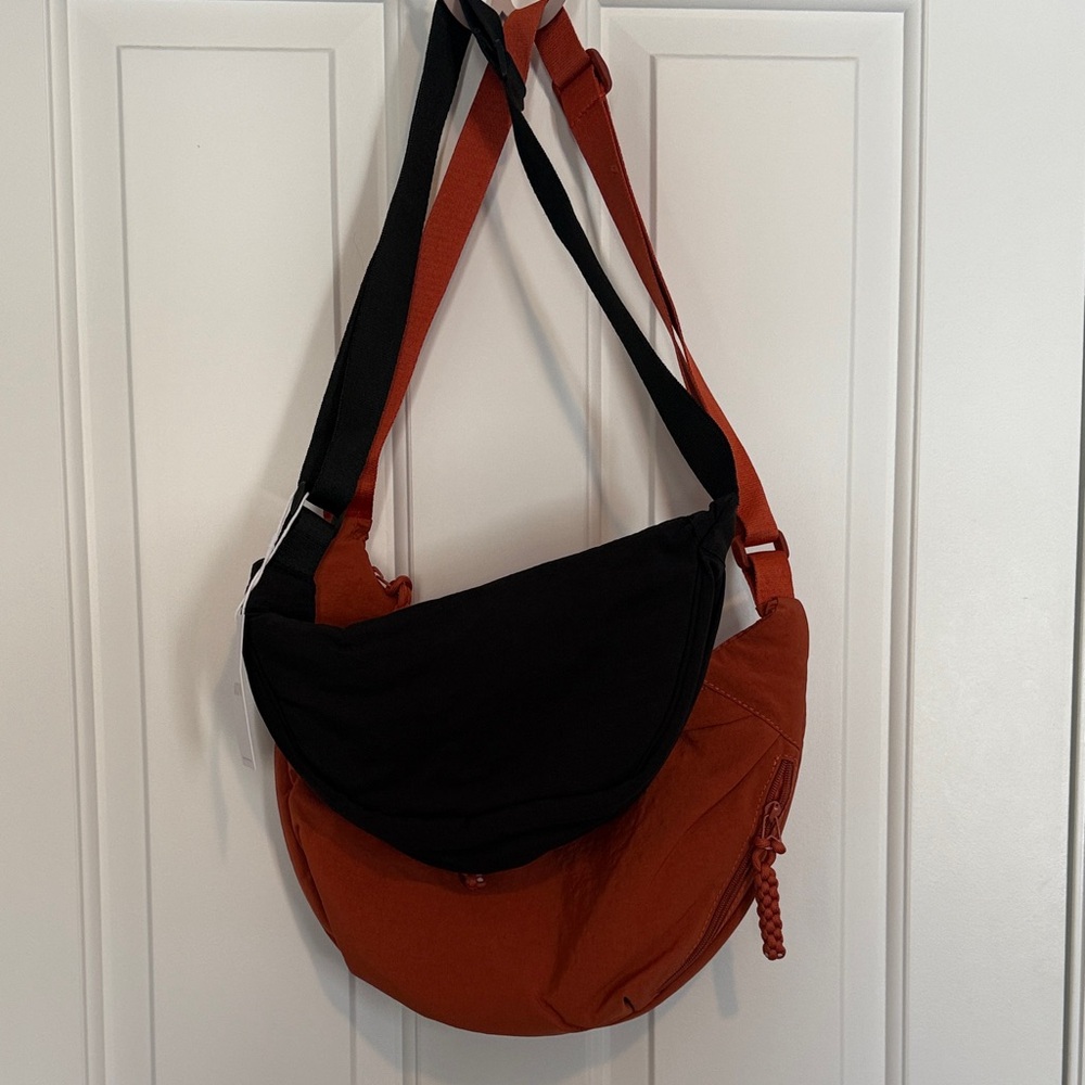 Two Tik-Tok shop viral Stylish Black and Orange Bags